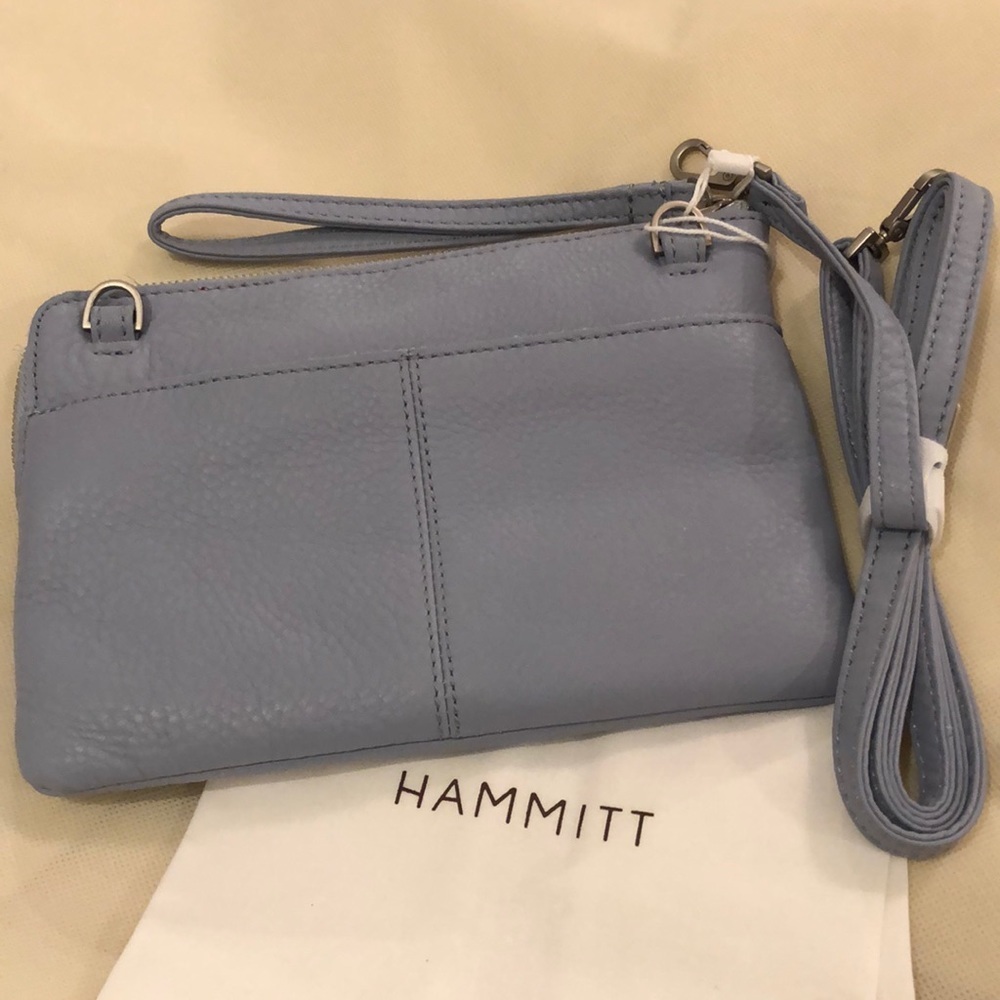 HAMMITT NASH SMALL WRISTLET/ CROSSBODY in Periwinkle Haze NWT - Picture 3 of 7